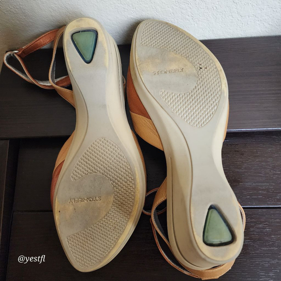 Stonefly leather sandals gold and copper 39 - Picture 7 of 7